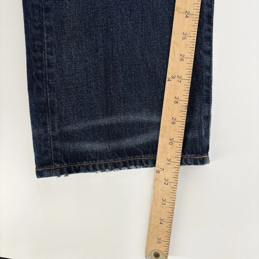 American Eagle Jeans Men's‎ 36x32 Blue Relaxed Straight Cotton Denim Meas 36x31